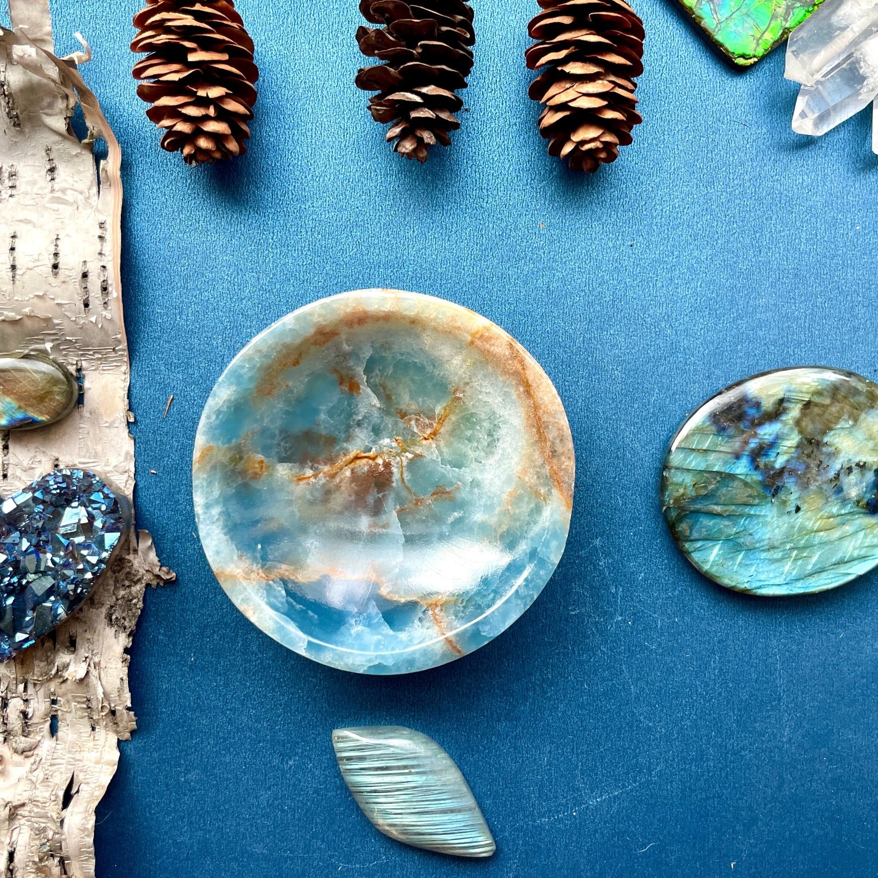Eventide Blue Onyx dish - Dakota Nature LLC
