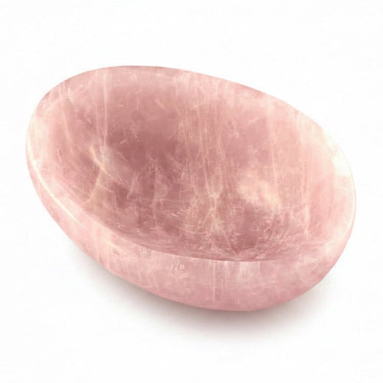 Large Pink Rose Quartz Bowl | Hand-Polished | Dakota Nature